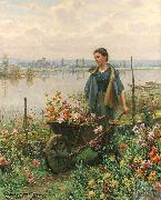 Gathering Flowers Daniel Ridgeway Knight